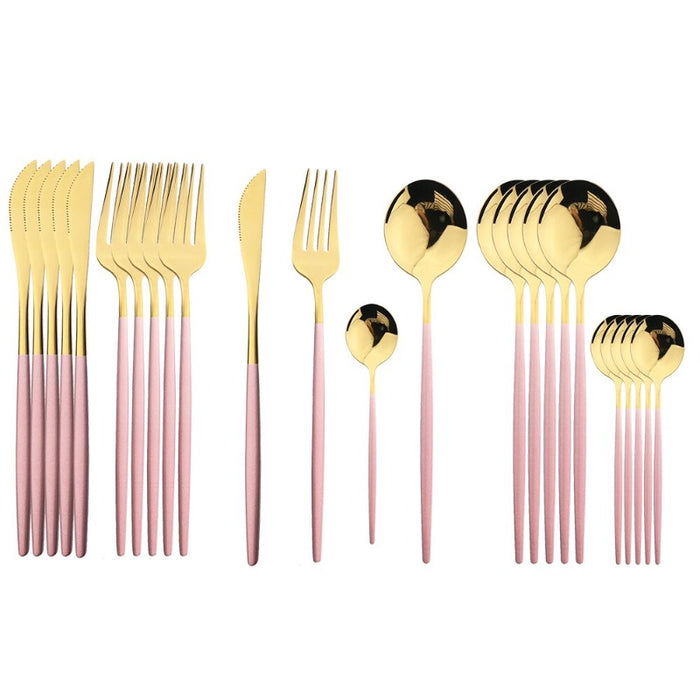 Golden Stainless Steel Cutlery Set