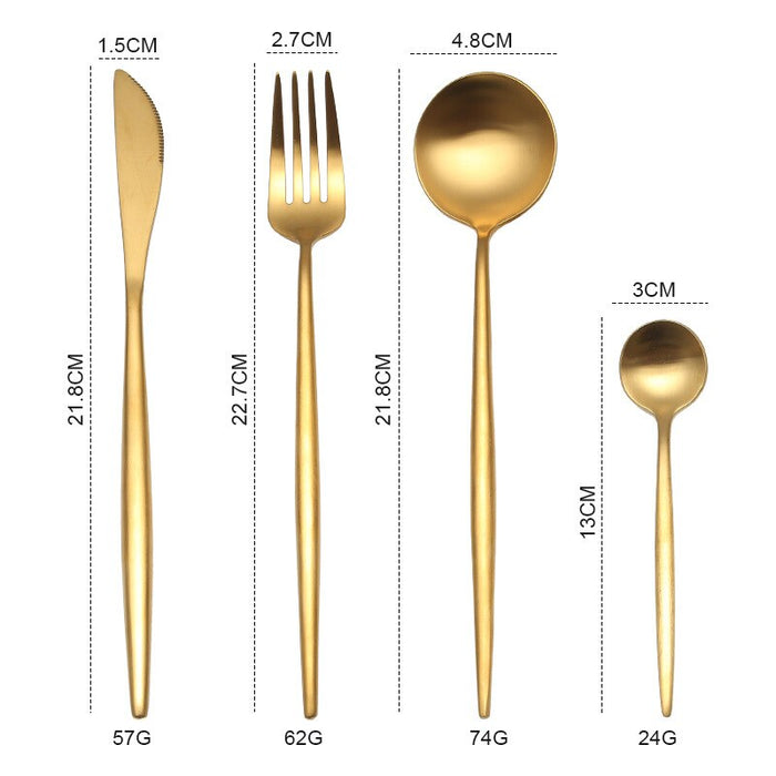 Gold Color Cutlery Sets