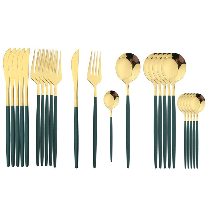 Golden Stainless Steel Cutlery Set