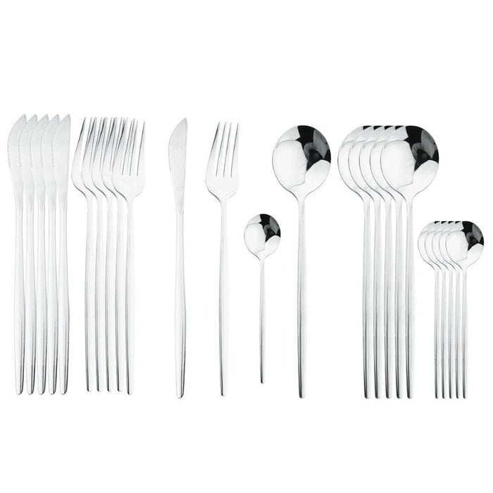 Silver Stainless Steel Cutlery Set