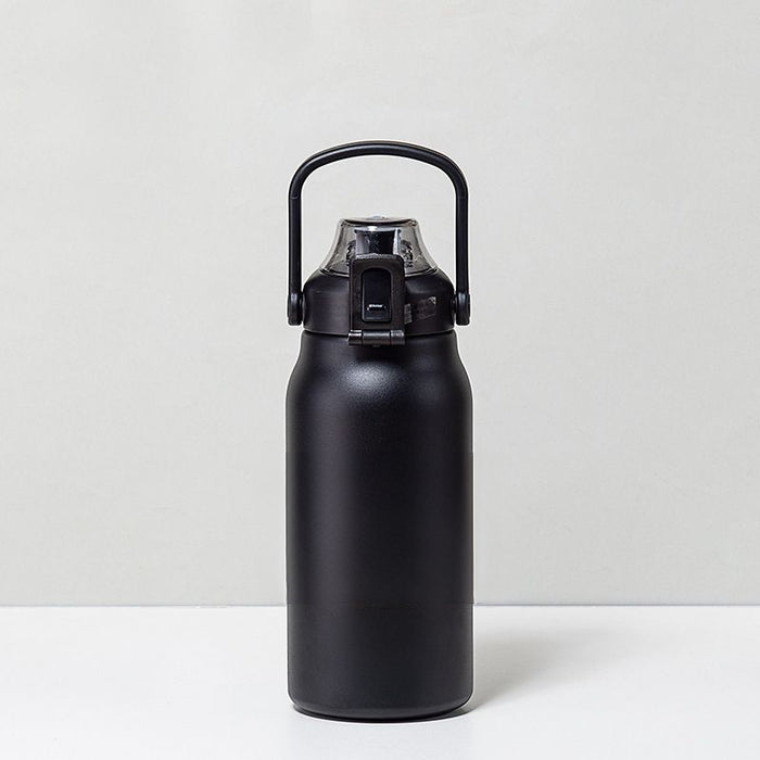 Cold And Hot Thermos Bottle With Straw