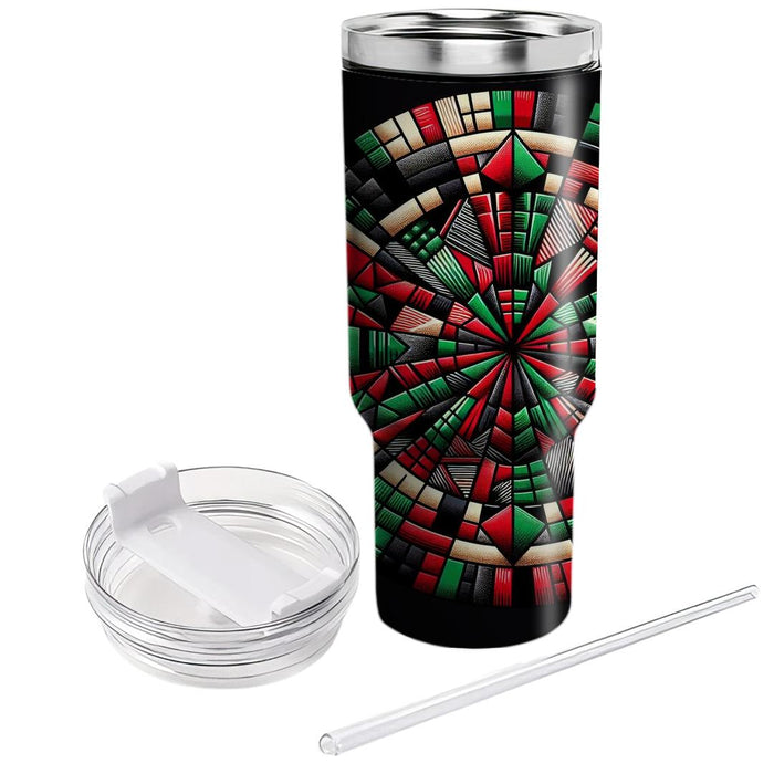 Woven Connections - A Kwanzaa Tribute  Tumblers With Lids