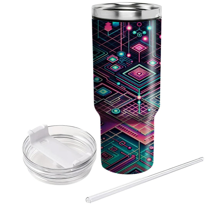 Techno Grid  Unique Tumblers