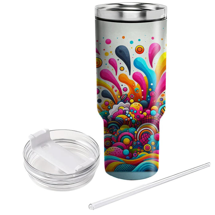 Carnival Mosaic - Festival Of Colors  Custom Tumblers