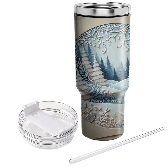 Wonders Of Winter - A Winter Wonderland  Unique Tumblers