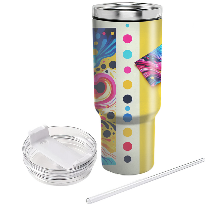 Vivid Tie-dye Travel Tumblers