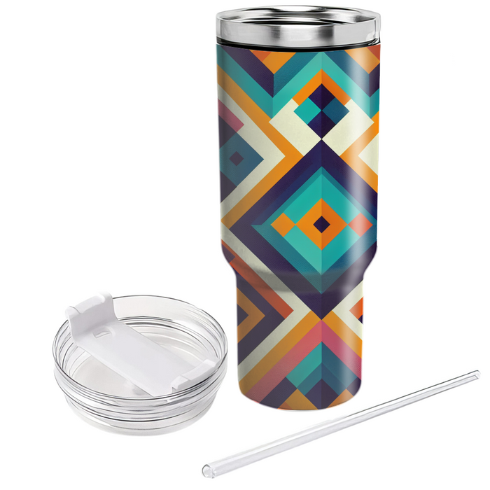 Colorful Diamond Patterns  Unique Tumblers