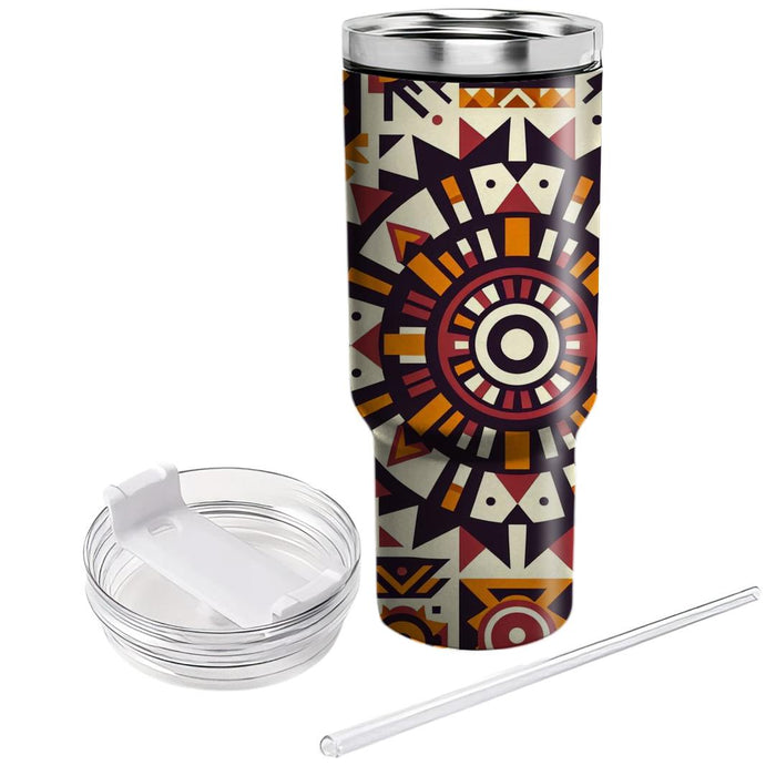 Aztec Sunburst  Custom Tumblers