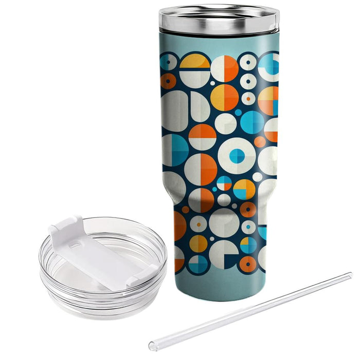 Geometric Grid Of Circles  Custom Tumblers