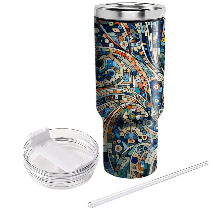 Artistic Mosaic Tile  Insulated Tumblers