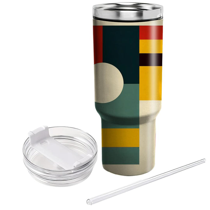 Bold Retro Color Block  Travel Tumblers