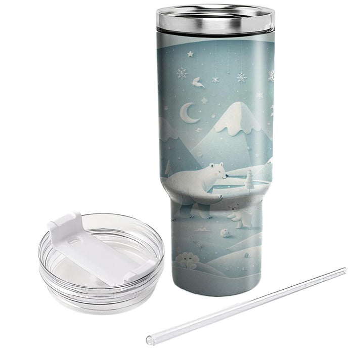 Winter Polar Bear Wonderland  Tumblers For Gifts