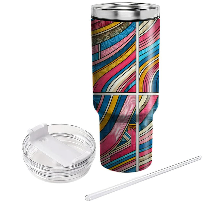 Bold Art Stripe  Tumblers For Gifts