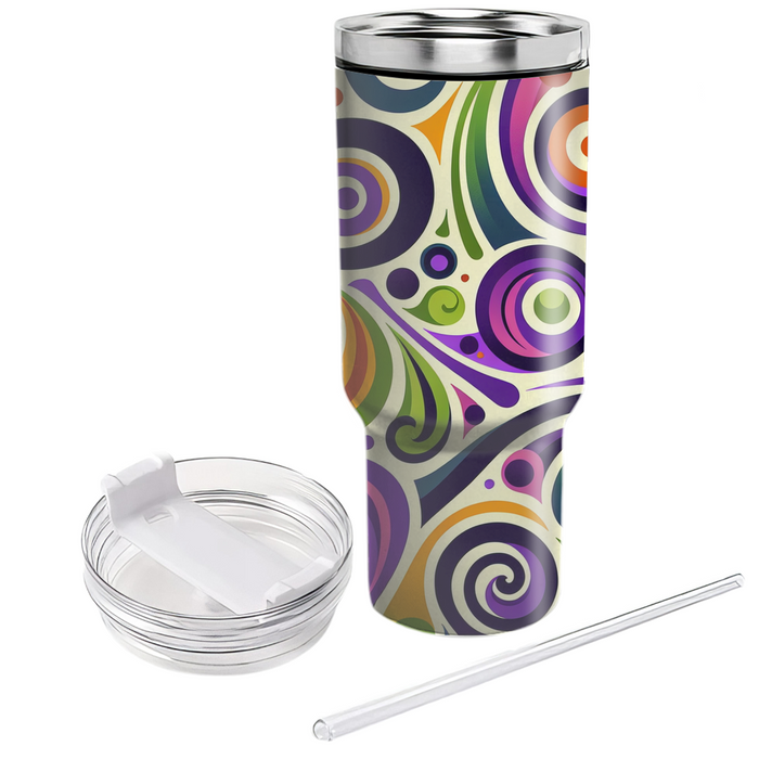 Whimsical Abstract Spirals  Custom Tumblers