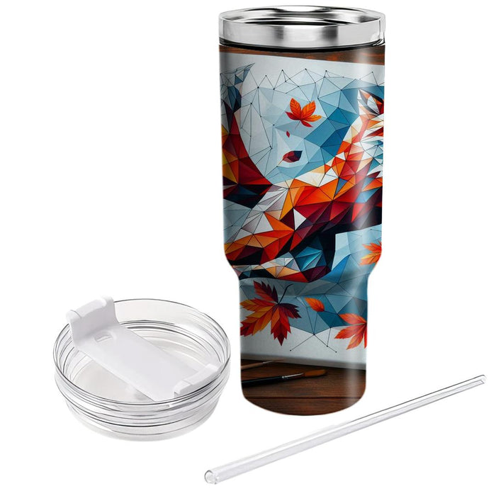 Geometric Fox Dance  Personalized Tumblers