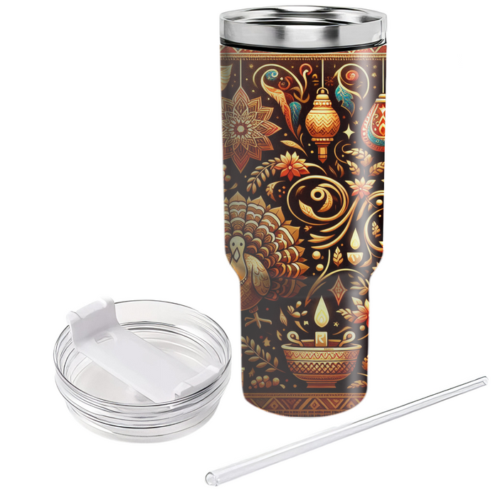 Timeless Treasures - Celebration Of Traditions  Tumbler Cups