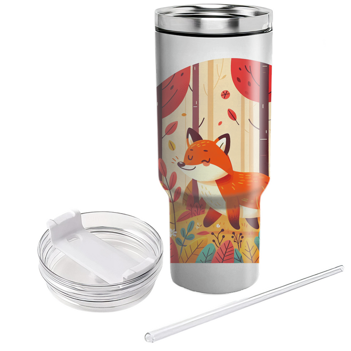 Whimsical Fox In Autumn  Decorative Tumblers