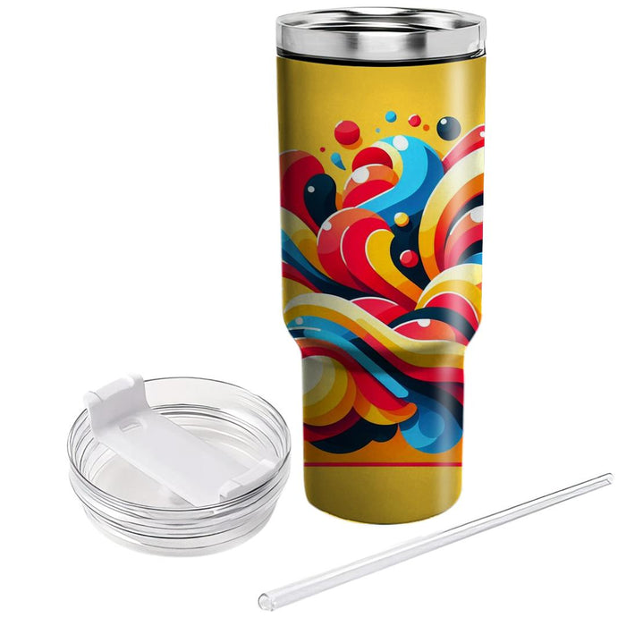 Bold Burst Of Colors  Custom Tumblers