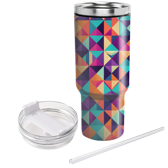 Bold Triangular Mosaic  Unique Tumblers