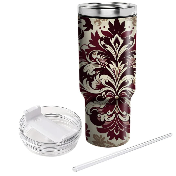 Elegant Floral Damask  Decorative Tumblers