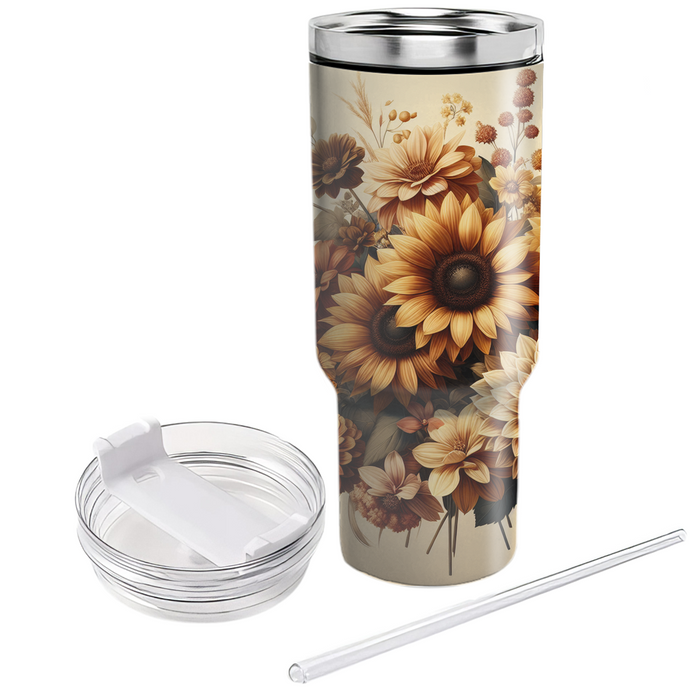 Bountiful Floral Harvest  Custom Tumblers