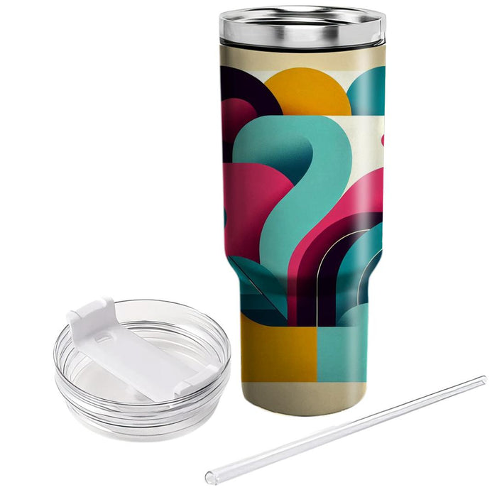 Geometric Abstract Shapes  Travel Tumblers