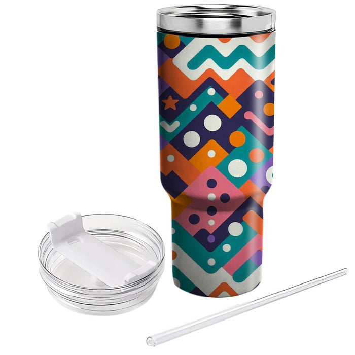 Funky Zigzag Design  Tumblers For Gifts