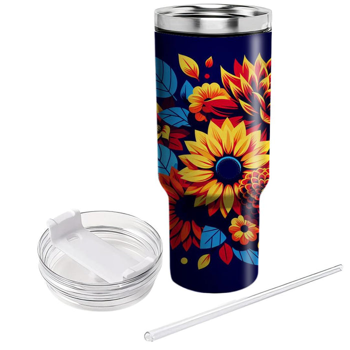 Bold Floral Statement  Unique Tumblers