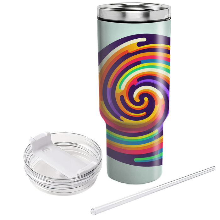 Funky Retro Spiral  Tumblers For Gifts