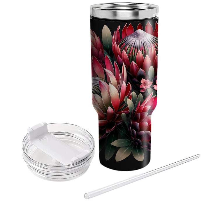 Vibrant Protea Passion  Unique Tumblers