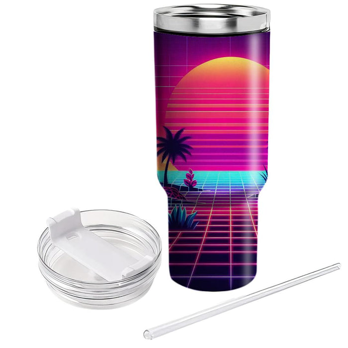 Synthwave Jungle  Unique Tumblers