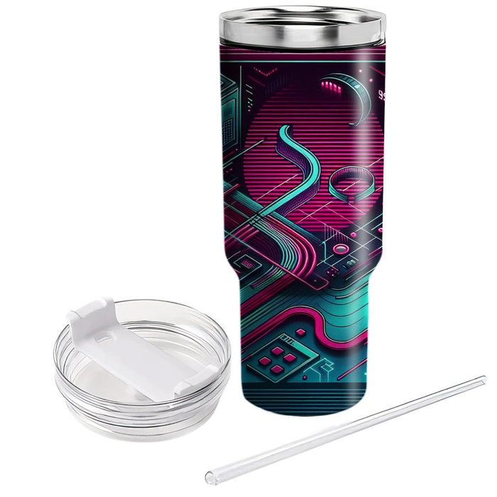 Futuristic Neon  Tumblers With Lids