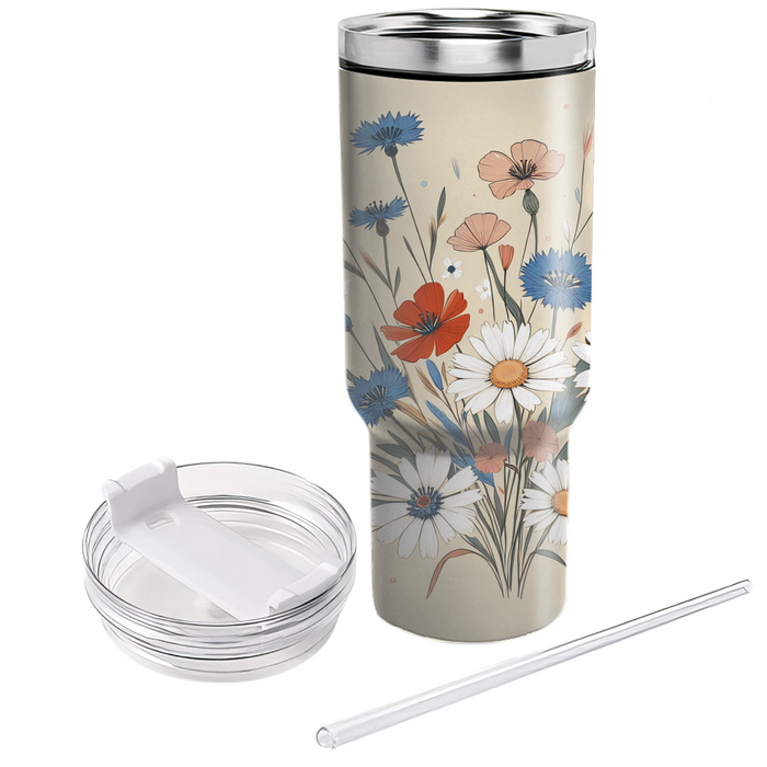 Wildflower Bohemian  Tumblers For Gifts