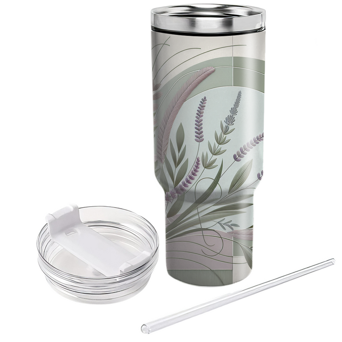 Timeless Lavender And Sage  Tumblers With Lids