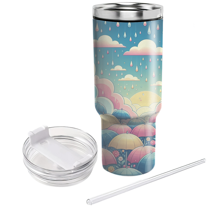 Spring Raindrop Melody  Personalized Tumblers