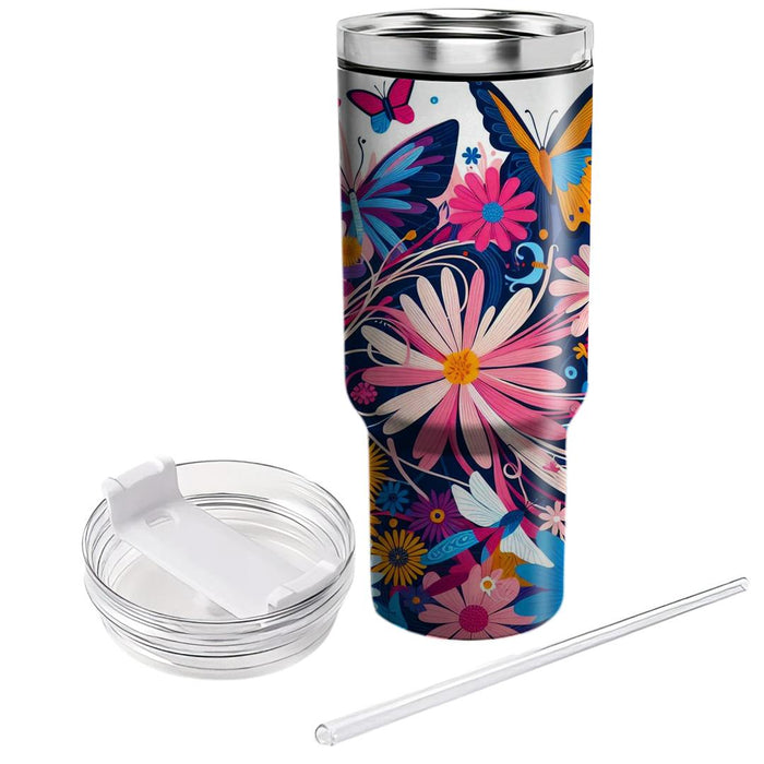 Butterfly Blossom  Unique Tumblers