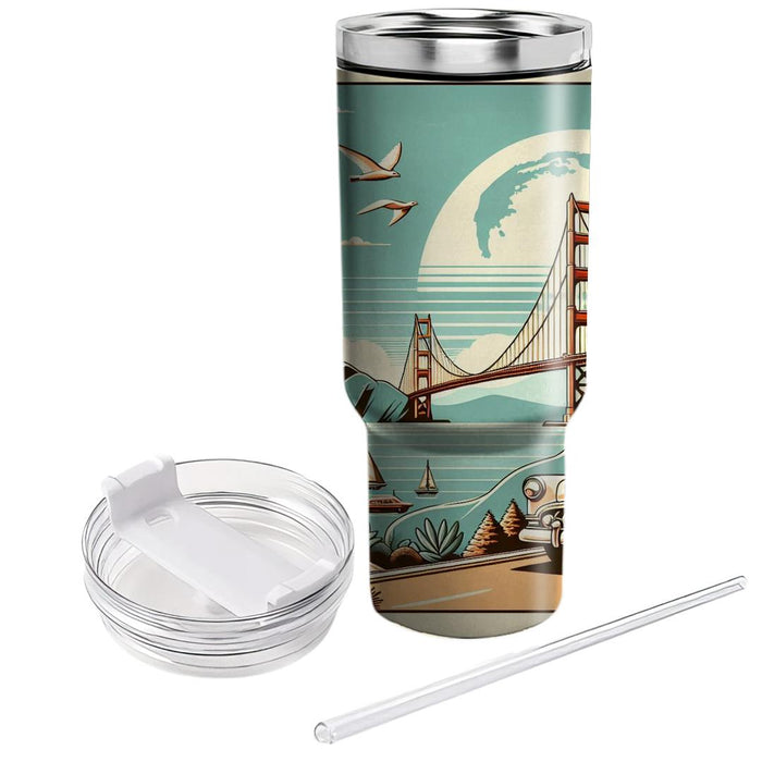 Vintage Travel Destinations  Tumblers With Lids