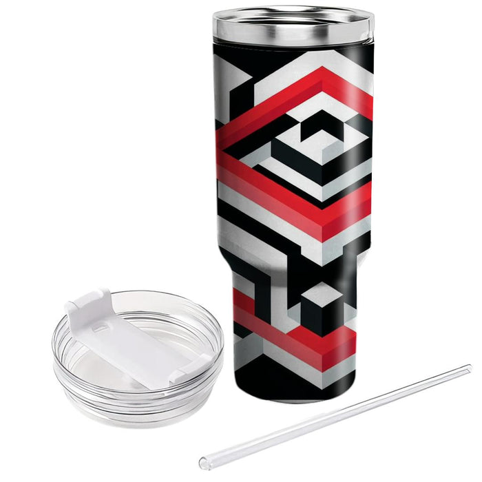 Geometric Optical Illusion  Unique Tumblers