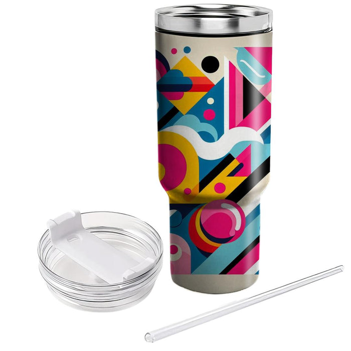 Vibrant Pop Art Splash  Personalized Tumblers