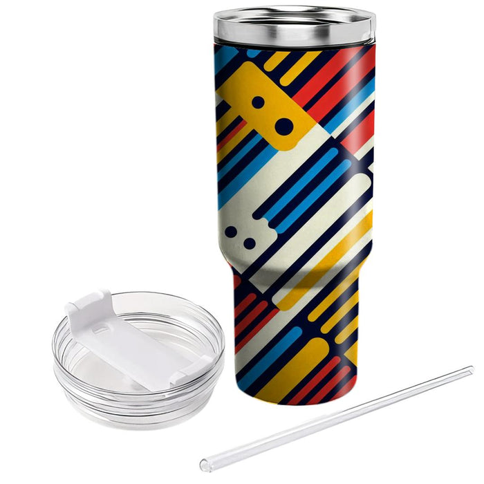 Bold Stripe Rhythm  Custom Tumblers