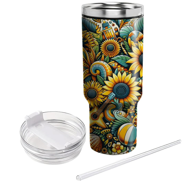 Sunshine Whispers - A Summer Festival  Custom Tumblers