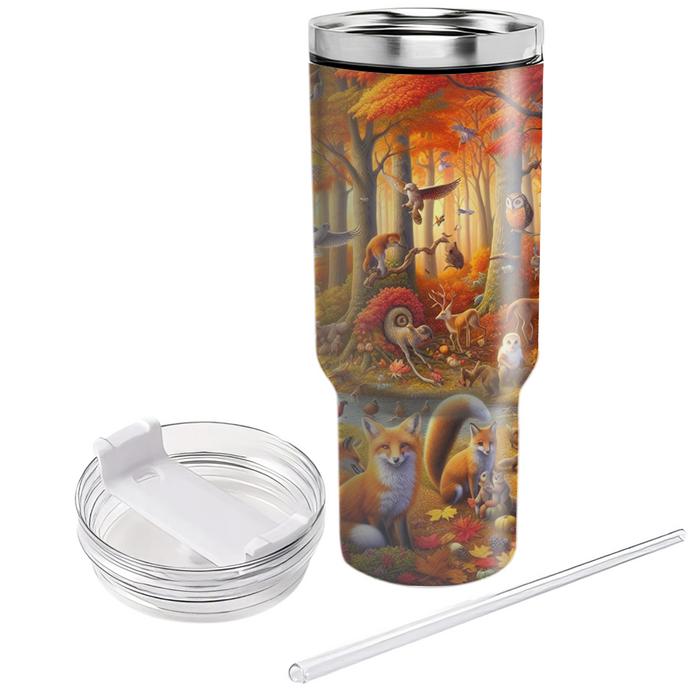 Autumn Woodland Friends  Custom Tumblers