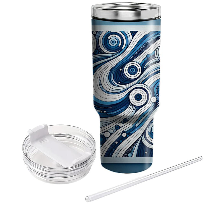 Abstract Ripple Effect  Travel Tumblers