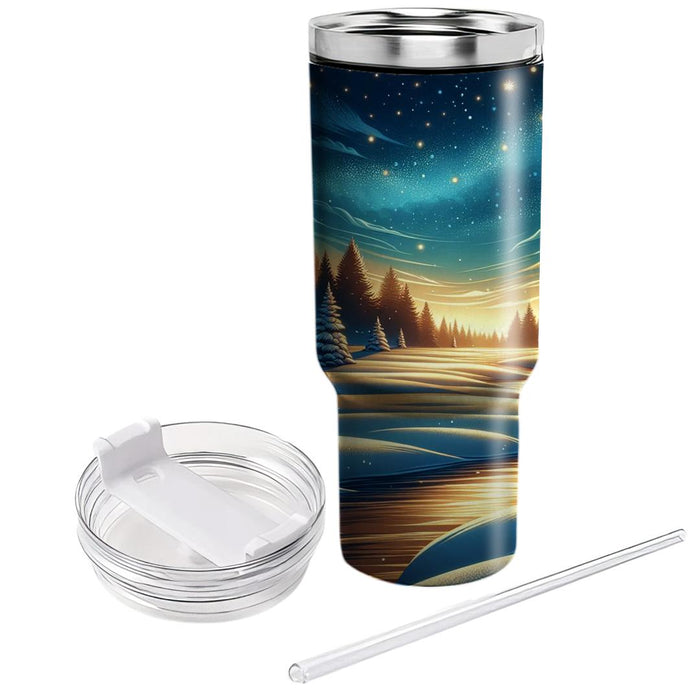 Winter Evening Glow  Tumblers With Lids