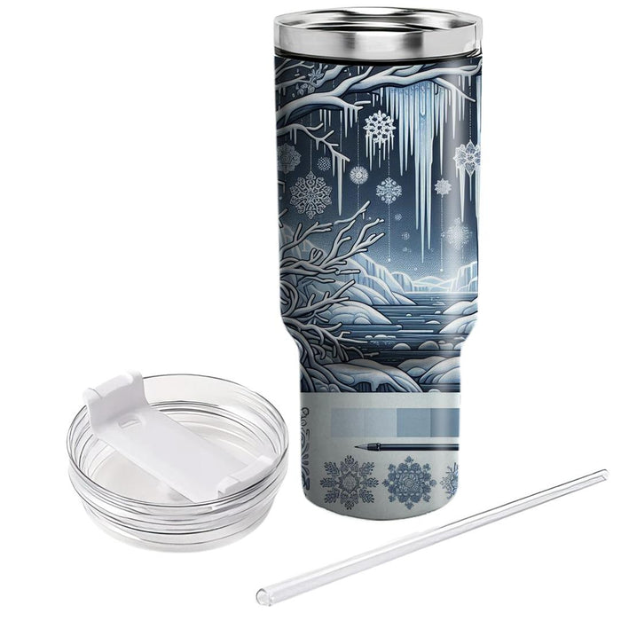 Winter Icicle Charm  Travel Tumblers