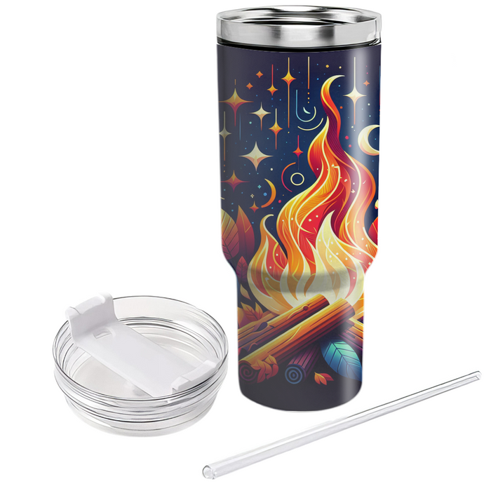 Autumn Evening Bonfire  Custom Tumblers