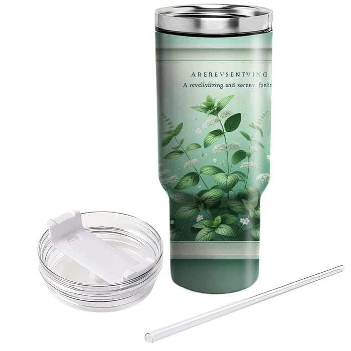 Fresh Mint Floral Breeze  Insulated Tumblers