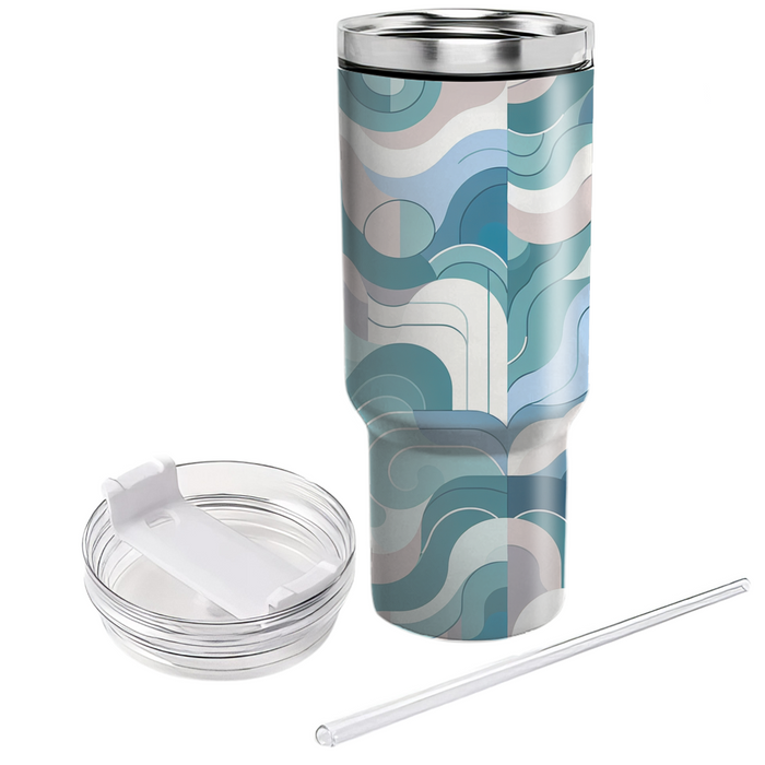 Abstract Wave Dance Custom Tumblers