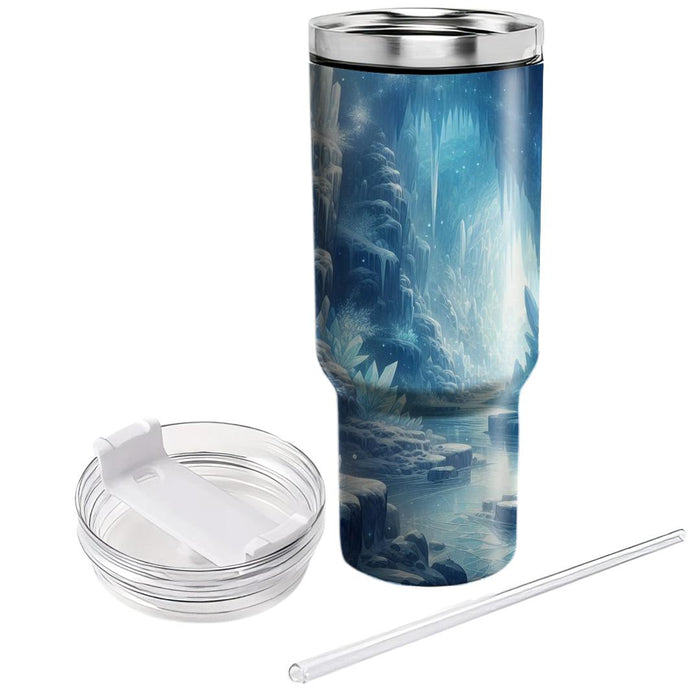 Winter Crystal Cavern  Tumblers With Lids