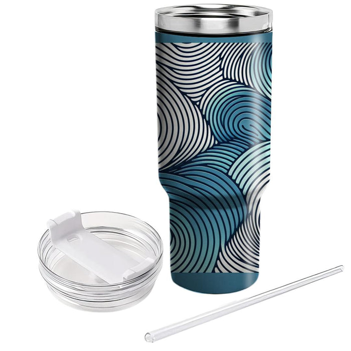 Abstract Ripple Pattern  Insulated Tumblers